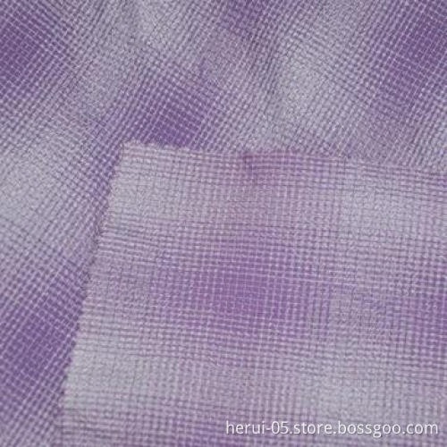 Polyamide polyester jacquard ripstop waterproof and dyed fabric